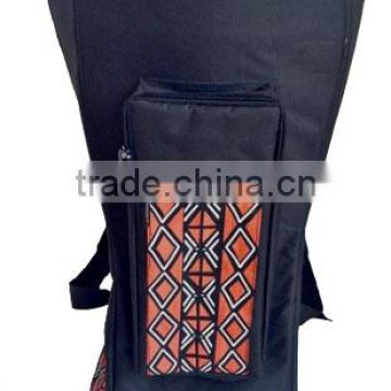 Djembe bags Standar Plain Black with African Motiv