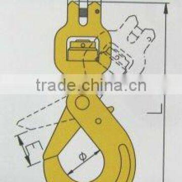 G80 clevis swivel self-locking hook