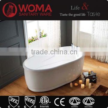 White Soaking tub Oval Acrylic bathtub bathroom Freestanding hot tub Q132A