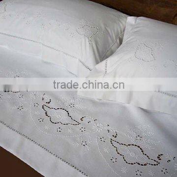 hand embroidery bedding set