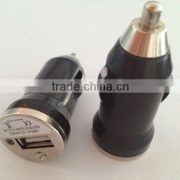 High quality Single USB 2.1A mini usb car charger for Apple iPhone smart phones