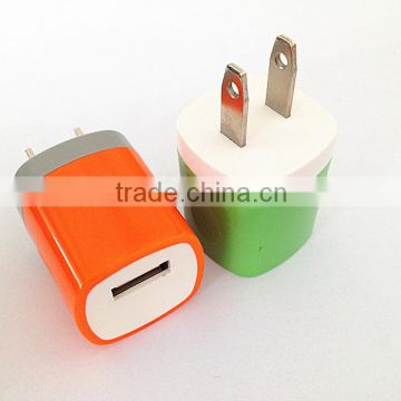 2015 Hottest single usb wall charger adapter good quality 1A ac usb travel charger for samsung s4