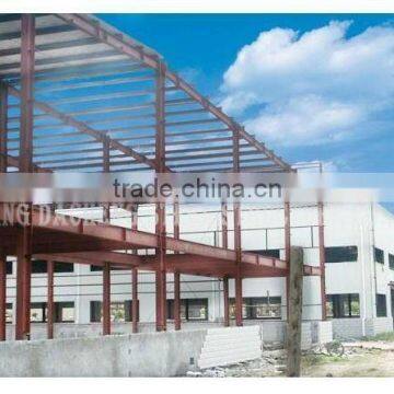 Steel Structure Building / Steel Frames For Workshops Warehouses