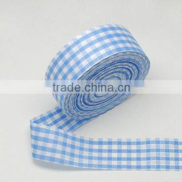 Blue Tartan Ribbon, Gird Pattern, 40mm, 100yards/roll(SRIB-S004-40mm-4)