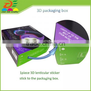 custom durable 3D flip plastic PP plastic packing box