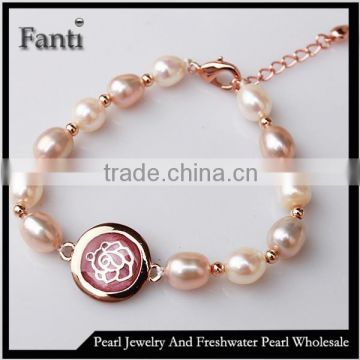 power bracelet pearl bracelet for women bracelet 2014 freshwater pearl