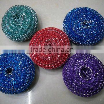 colorful knitted scourer