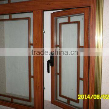 Wood grain aluminium window