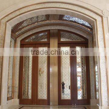 hotel interior design stainless steel revolving entrance door