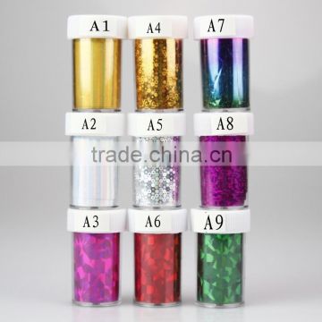 Pre-sale Metallic Transfer Nail Foil / nail sticker / Nail Art Foils Strip Roll