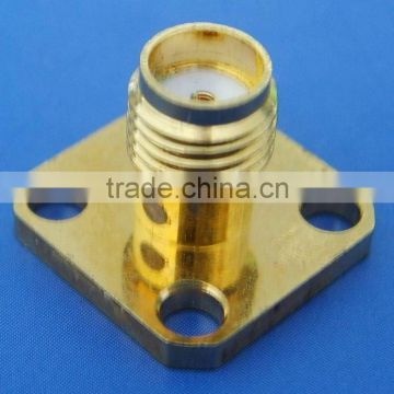 SMA jack connector, RF connector, SMA connector, SMA jack chassis mount connector