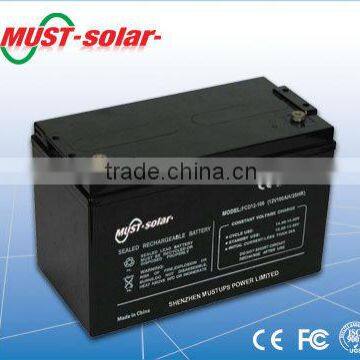 <MUST Solar>Battery for solar system 12v 38ah battery