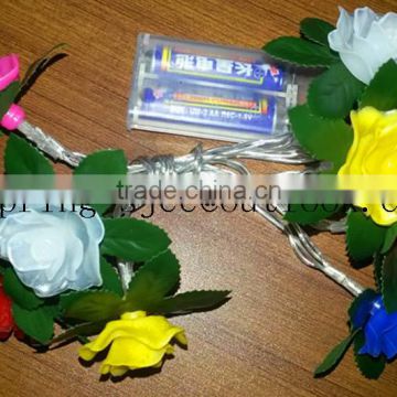 Indoor and outdoor LED rose light string for christmas festival party or holiday point party light