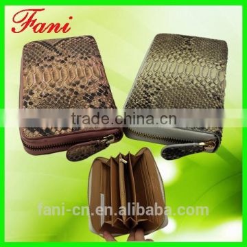 Huge python leather genuine snake leather wallets for women/ladies with luxury design