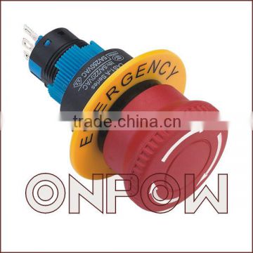 ONPOW stop pushbutton(LAS1-A 22mm Series,Dia.22mm,CE,ROHS,REECH,IP40,IP65)