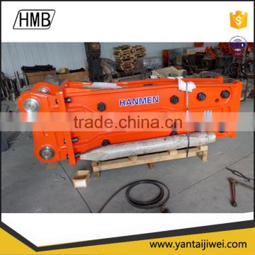 Top type hydraulic breaker for excavator with chisel 155mm