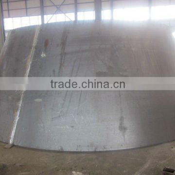 carbon steel conical dish head tank cone segment for large container