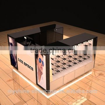 customized optical display cabinets mall kiosk for sunglasse