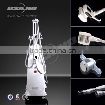 OEM/ODM factory product velashape body slimming machine with vacuum body roller massage &cavitation handle&bio polar rf