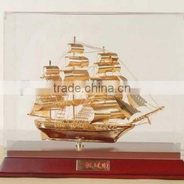 Luxury Shinning Sailing boat , Ship Model For Home Decoration JC-01