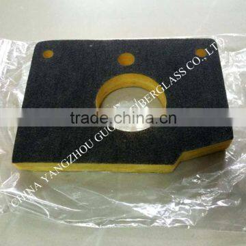 120kg/m3 different shape glass wool sealing part