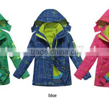 kids hardshell jackets winter with polar fleece removable liner