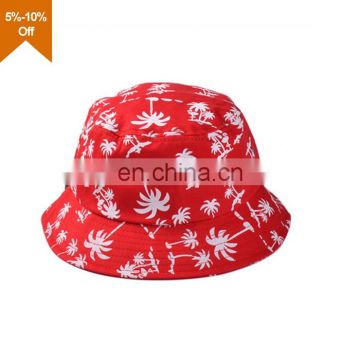 Colorful kids plain bucket hats with drawstring
