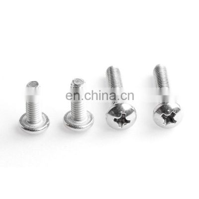 Stainless steel zinc plated machine screw GB818 cross pan head