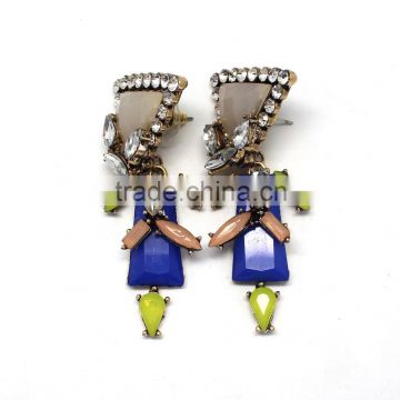 2015 Hot Sale fashion Resin Dangle Earings Earrings For Women Drop Earrings alloy acrylic earrings jewelry