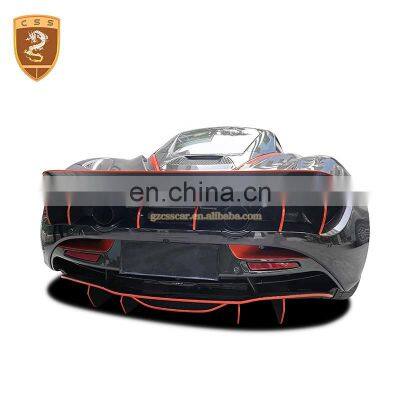 Vors Style Rear Lip Rear Diffuser For McLaren 720S 3k Twill Carbon Fiber Material