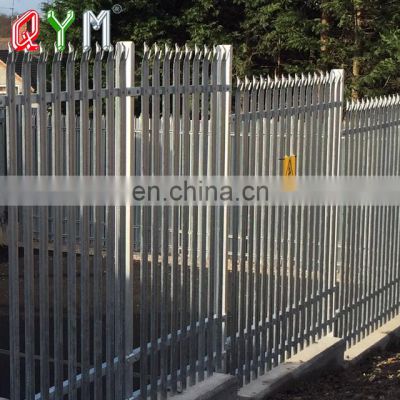 Hot dip galvanized Iron Steel Palisade Fence Manufacture