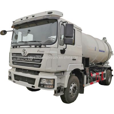 12 m3 sewage suction tanker truck Shacman F3000 4x2 sewer truck