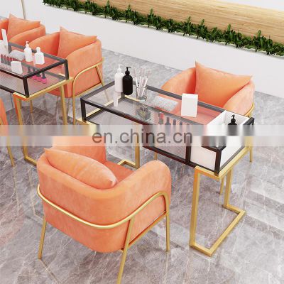 Hot Selling Dry Nail Table Station Furniture Manicure Portable Modern Salon Pink Cheap Tables Sets Tech Nails Desk