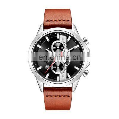Curren 8325 Men's Quartz Watches Leather Luxury Chronograph Sports Watches Men Wrist Brand