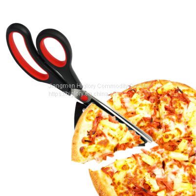 Wholesale 2-in-1 Kitchen Baking Accessories Stainless Steel Cutting Pizza Food scissor