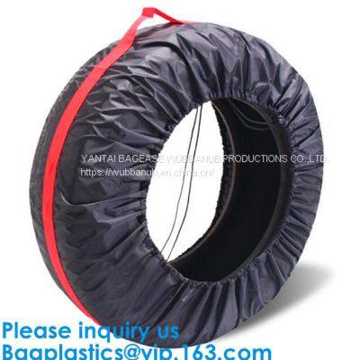Heavy duty wheel bag masker tire storage bag, Disposable PE plastic tyre bag on roll, Tire storage bag disposable tyre cover