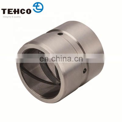 Harden GCr15 Steel Bushing with Cross Oil Grooves Machined Inside Improved Hardness after Heat Treatment Applied to Excavator