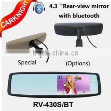 good quality 4.3 inch TFT-LCD Rearview Mirror car monitor touch button