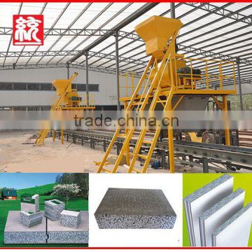 Fireproofing cement board sandwich panel production line