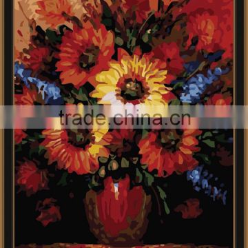 DIY digital oil painting by numbers flower oil painting for living room 5065