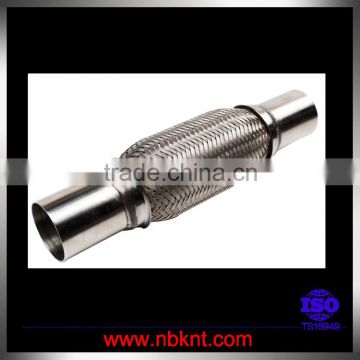 Stainless flexible tube in car exhaust system