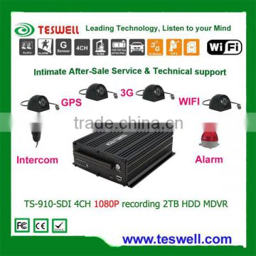 4CH 1080P HDD wifi gps 3g mdvr for bus