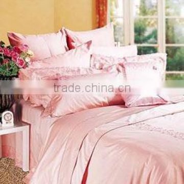 100%cotton satin dyed bedding set/bed sheet