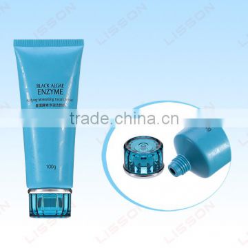 70ml to 180ml Hand Cream PE Tube with Transparent Colored acrylic Cap