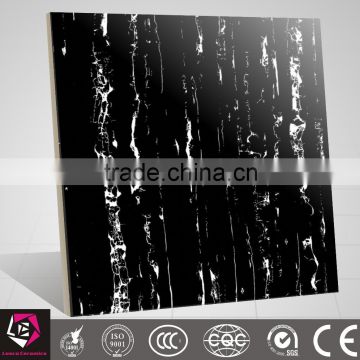 80x80 glossy porcelain tiles black galaxy marble