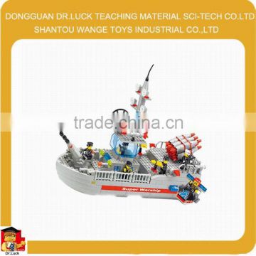 Guangdong 3D military Warship Model block toy