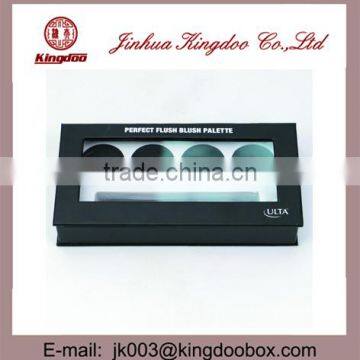 Jinhua Supplier Handmade Rectangular Paper Cosmetics Box with PVC Window and Tray