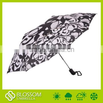 3 fold promotion umbrella,Fancy design foldable umbrella,Automatic foldable umbrella