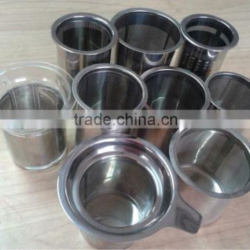 Top quality stainless steel etched mesh tea filter