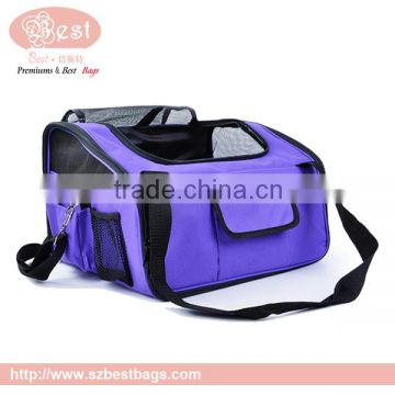 2015 Colorful Outdoor Foldable Metal Pet Bag Pet Carrier Bag And Laptop Dog Bag